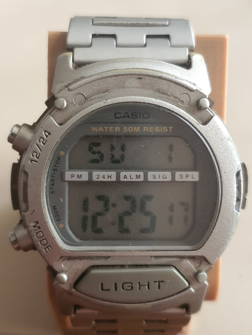 Casio W-92H Illuminator Silver Digital Alarm Chrono Men's Watch